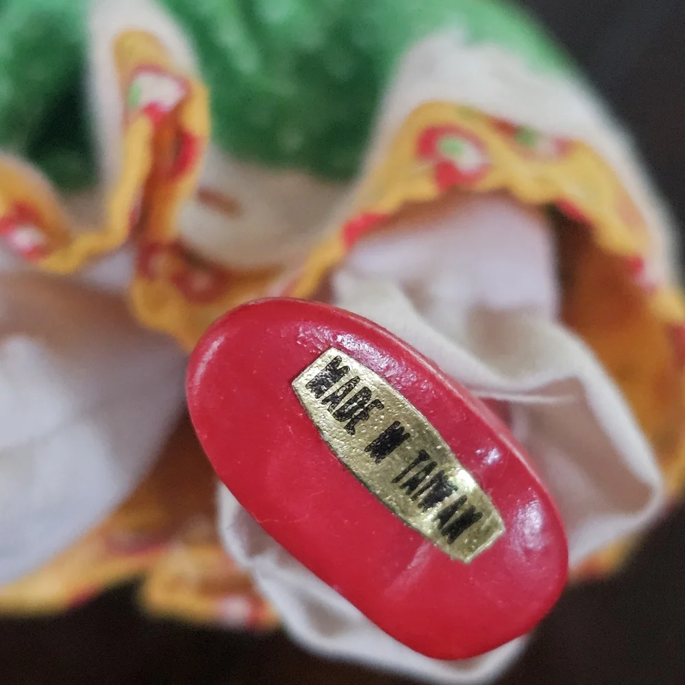 Vintage Porcelain Doll Christmas‎ Ornament Made In Taiwan 7